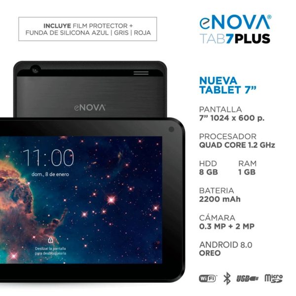 Tablet eNova 7'' 8GB 1GB RAM Android 8 - Imagen 2